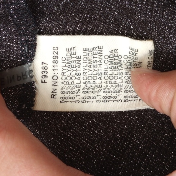 Frnch Womens Sweater Sz M/L Grey Sparkly Short Sleeve Dressy Blouse Top - Picture 6 of 8